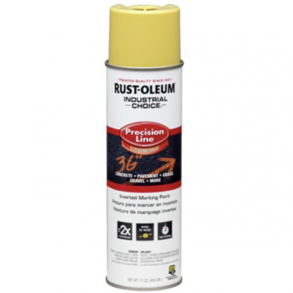 Rust-Oleum Industrial Choice Precision Line Marking Paint  High Visibility Yellow, 17 oz