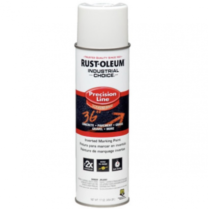 Rust-Oleum Industrial Choice Water-Based Precision Line Marking Paint  White, 17 oz