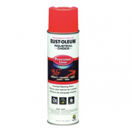 Rust-Oleum Industrial Choice Water-Based Marking Paint  Red Orange, 17 oz