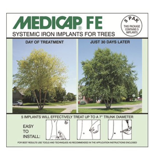 Medicap FE Systemic Iron Implants for Trees (5-Pack)