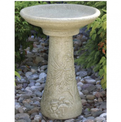 Fairy Garden Cement Birdbath