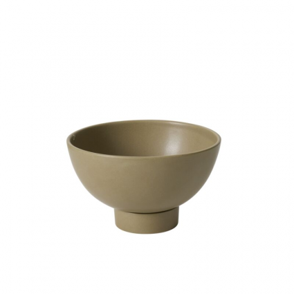 Moss Beltline Bowl with Saucer.  9" X 5.25"H