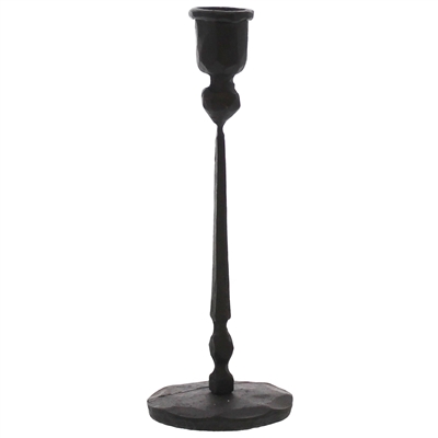 Palermo Taper Candle Holder  Black Iron
