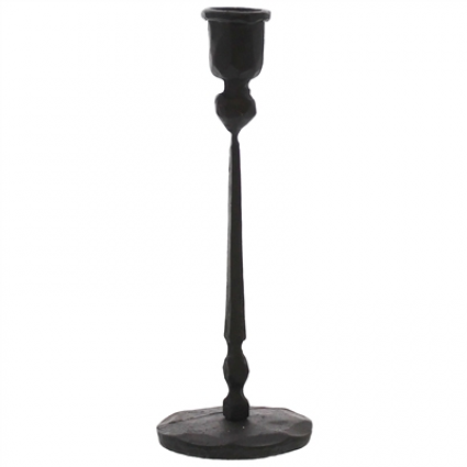 Palermo Taper Candle Holder  Black Iron