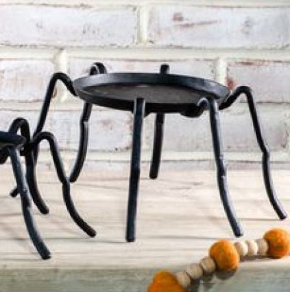 Medium Black Iron Spider Stand