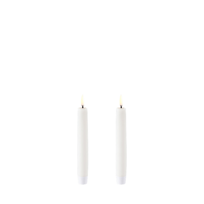 Uyuni LED Taper Candle Set  White (2 pack)