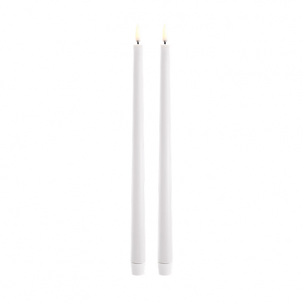 Uyuni LED Slim Taper Candle Set  White (2 Pack)
