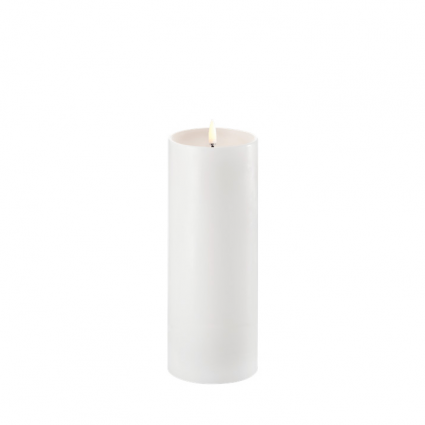 Uyuni LED White Pillar Candle  3"x8"