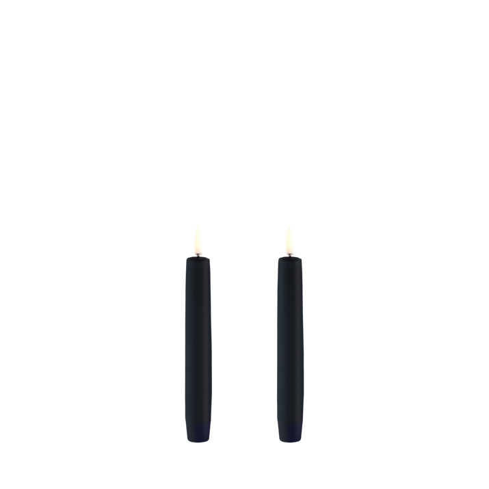 Uyuni LED Taper Candles  Black (2-Pack)