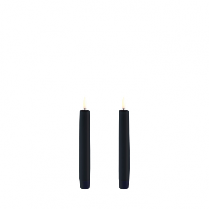 Uyuni LED Taper Candles  Black (2-Pack)