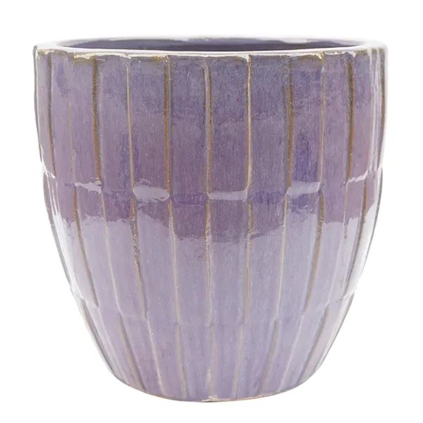 PLANTER, 15" ELOISE EGG PURPLE