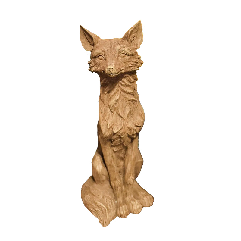 FOX, 6" X 14" BROWN SITTING