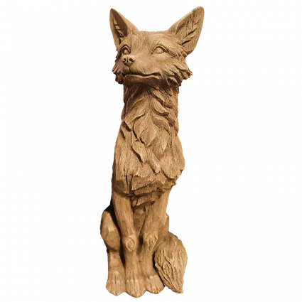 FOX, 10" X 20" BROWN SITTING