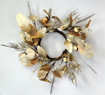 Cream Bay Leaf Ring 4.5"