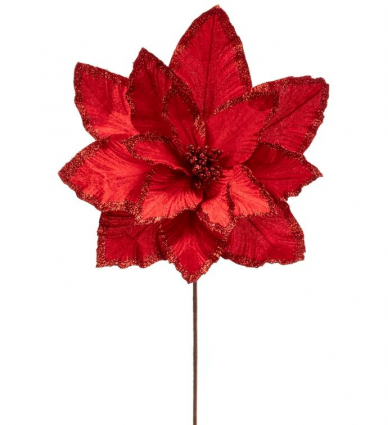 PICK, RED GLITTER VELVET POINS