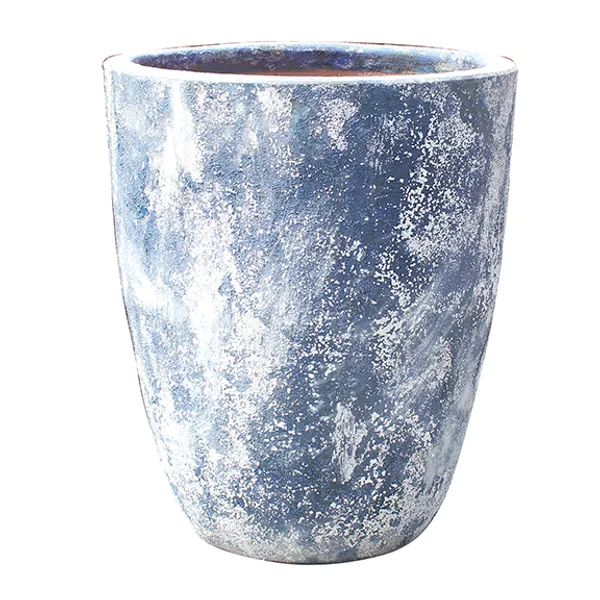 Sundoro Tall Egg Planter, Splash Blue