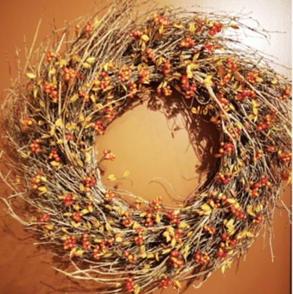 Fall Berry Wreath 32"