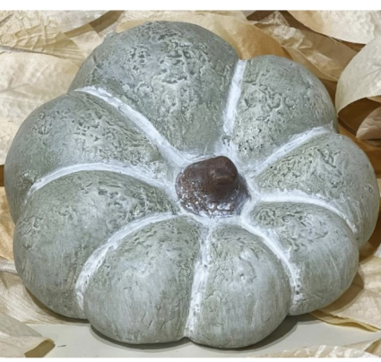 Distressed Green Pumpkin 5" X 3" 