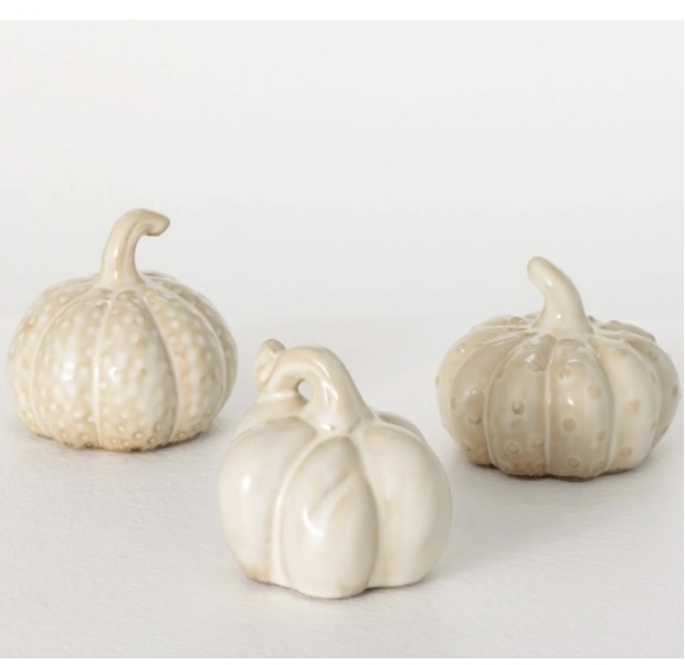 Stoneware Cream Pumpkin (sold separately)