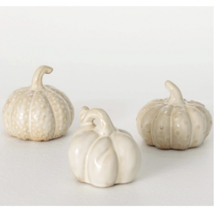 Stoneware Cream Pumpkin (sold separately)