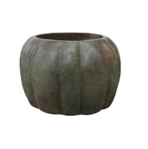 Green Pumpkin Planter