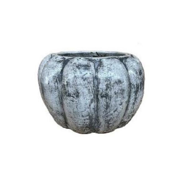 Pumpkin Silver Planter 9.5" x 14"
