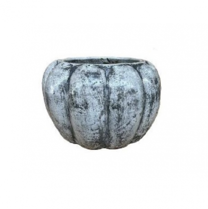 Pumpkin Silver Planter 9.5" x 14"