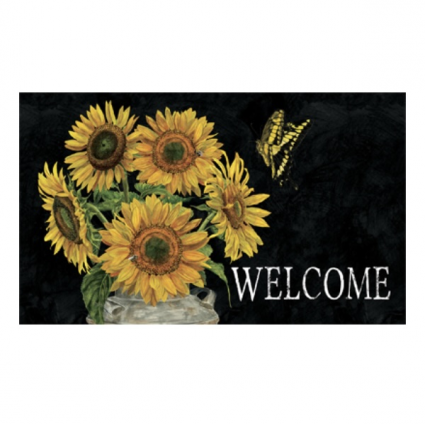 Sunflower Stripes Doormat