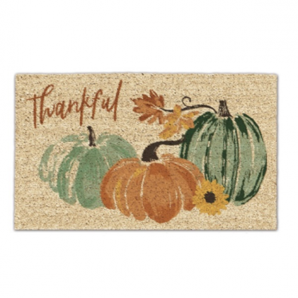 Thankful Pumpkins Doormat