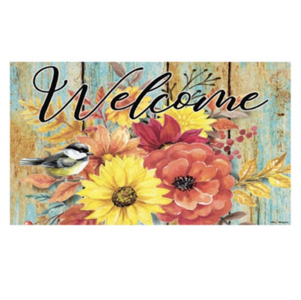 Butterflies and Sunflowers Doormat