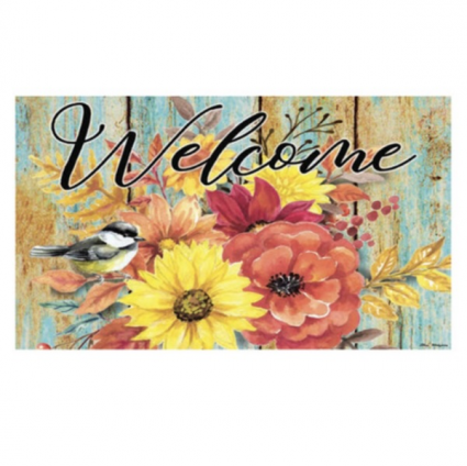 Butterflies and Sunflowers Doormat
