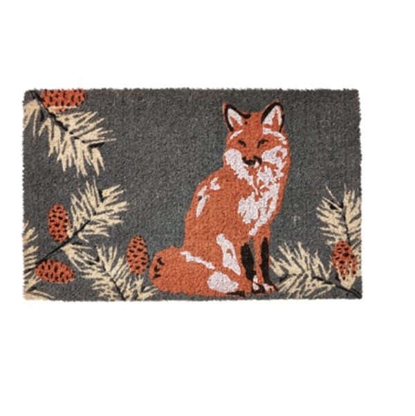 Fox & Pinecone Sprigs Doormat 