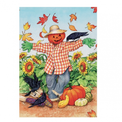 Pumpkin Scarecrow Flag