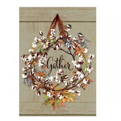 Cotton Wreath Flag