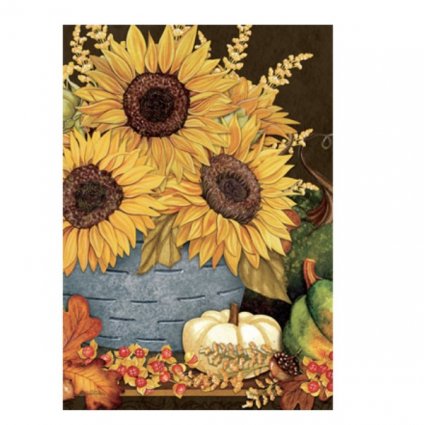 Sunflowers and Gourds Flag