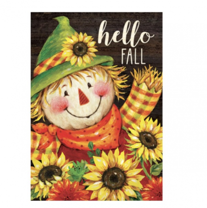 Mini Sunflower Scarecrow Flag