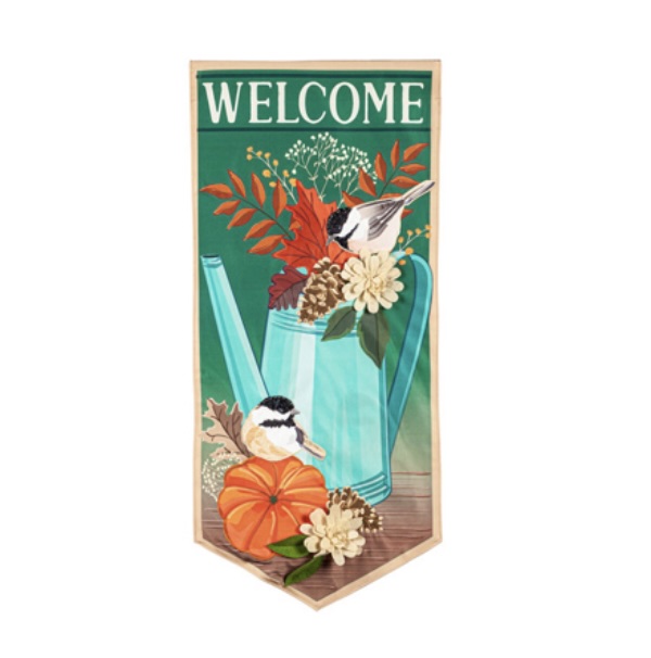 Chickadee Welcome Pennant
