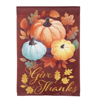 'Give Thanks' Fall Mini Flag