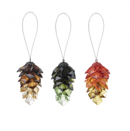 Acrylic Pine Cone Suncatchers