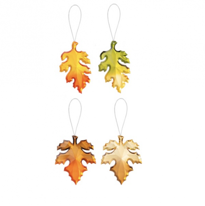 Fall in Love Two Tone Leaves Suncatchers