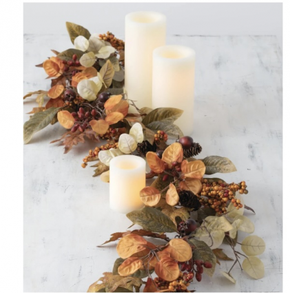 Mixed Leaf Garland 72"