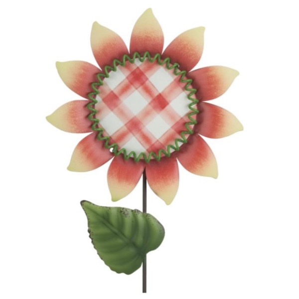 White Sunflower Plant Pick