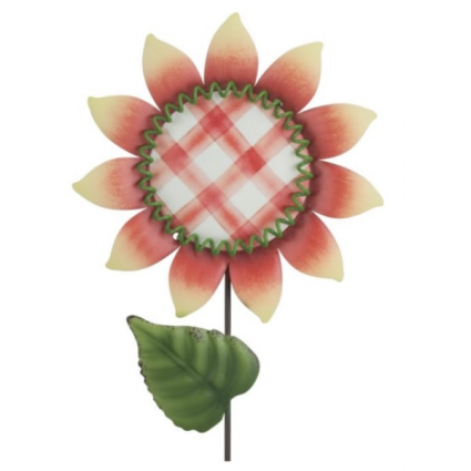 White Sunflower Plant Pick