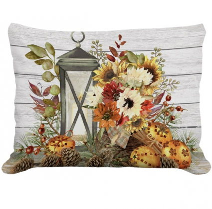 Fall Lantern Decorative Pillow 