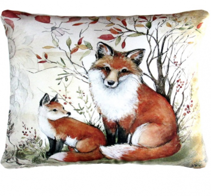 Mother & Baby Fox Pillow