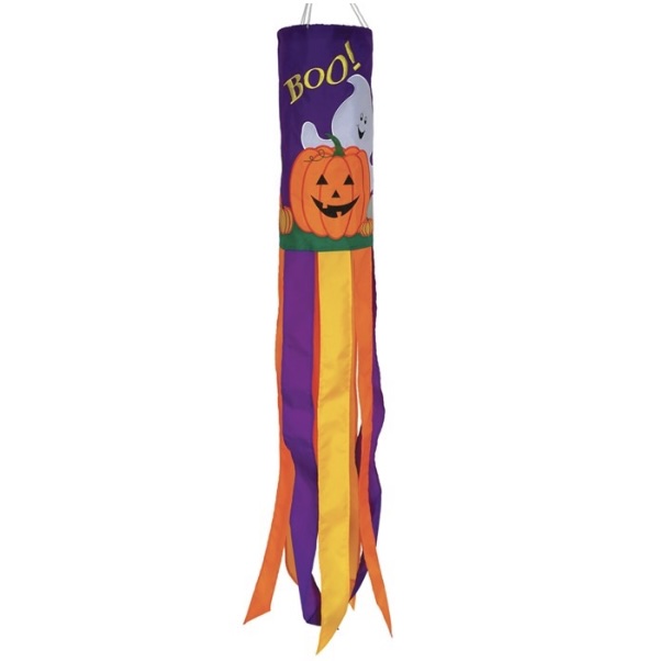 Pumpkin and Ghost Windsock