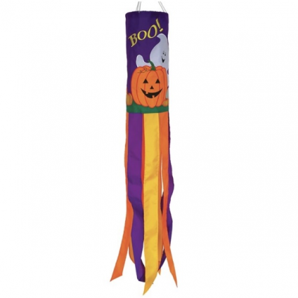 Pumpkin and Ghost Windsock