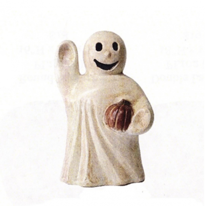 Ghost Small Waving with Pumpkin