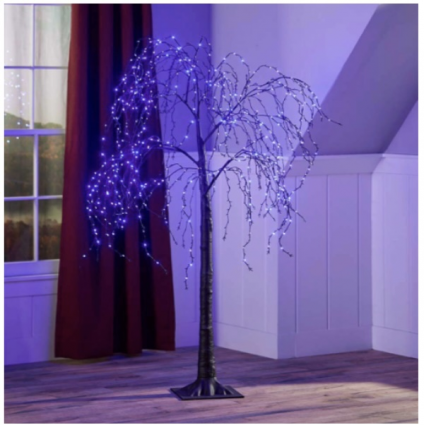 Indoor/Outdoor Electric Lighted Weep Willow Tree, 6' Tall