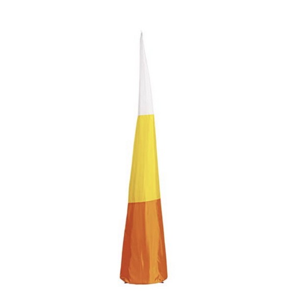 Candy Corn Stake with Lights - Medium